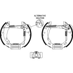 Brake Shoe Set MINTEX MSP031 OE Ref 424171 MINTEX