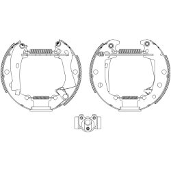 Brake Shoe Set MINTEX MSP032 OE Ref 95625020 MINTEX