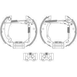 Brake Shoe Set MINTEX MSP034 OE Ref 424125 MINTEX