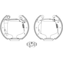 Brake Shoe Set MINTEX MSP041 OE Ref 1605774 MINTEX