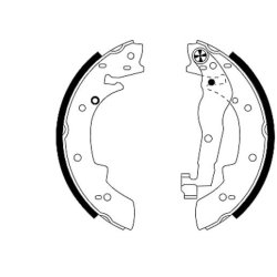 Brake Shoe Set MINTEX MSP044 OE Ref 34219064270 MINTEX