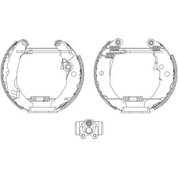 Brake Shoe Set MINTEX MSP050 OE Ref 1648631
