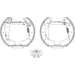Brake Shoe Set MINTEX MSP052 OE Ref 1605592