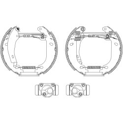 Brake Shoe Set MINTEX MSP054 OE Ref 7701349780 MINTEX