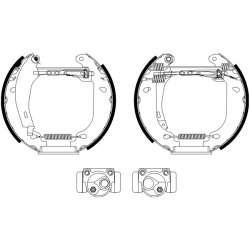 Brake Shoe Set MINTEX MSP065 OE Ref 7701949780