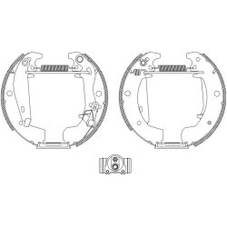 Brake Shoe Set MINTEX MSP068 OE Ref 7701201530 MINTEX