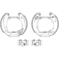 Brake Shoe Set MINTEX MSP070 OE Ref 4241J6 MINTEX
