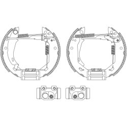 Brake Shoe Set MINTEX MSP073 OE Ref 424172 MINTEX