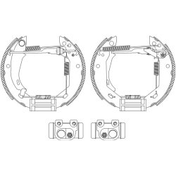 Brake Shoe Set MINTEX MSP074 OE Ref 424171 MINTEX