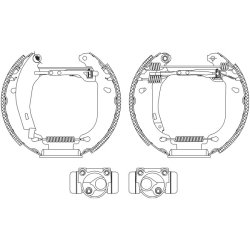 Brake Shoe Set MINTEX MSP075 OE Ref 7701205096 MINTEX