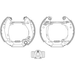 Brake Shoe Set MINTEX MSP083 OE Ref 4241J9 MINTEX