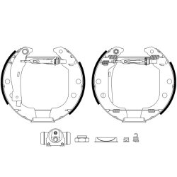 Brake Shoe Set MINTEX MSP084 OE Ref 424155 MINTEX