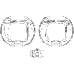 Brake Shoe Set MINTEX MSP086 OE Ref 424124