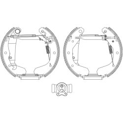 Brake Shoe Set MINTEX MSP092 OE Ref 1605590 MINTEX