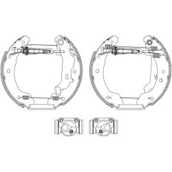 Brake Shoe Set MINTEX MSP097 OE Ref 4406070J28