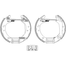Brake Shoe Set MINTEX MSP110 OE Ref 1473059