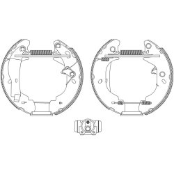 Brake Shoe Set MINTEX MSP113 OE Ref 5027770 MINTEX