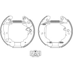 Brake Shoe Set MINTEX MSP114 OE Ref 5027770 MINTEX