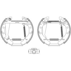 Brake Shoe Set MINTEX MSP117 MINTEX