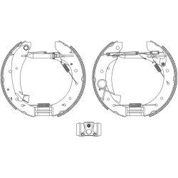 Brake Shoe Set MINTEX MSP128 OE Ref 4241H5 MINTEX