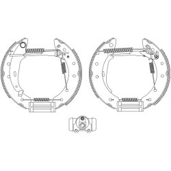 Brake Shoe Set MINTEX MSP133 OE Ref 4241J5 MINTEX