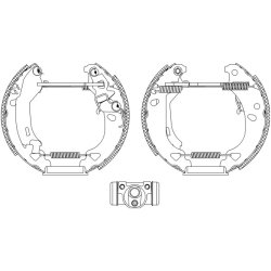 Brake Shoe Set MINTEX MSP136 OE Ref 9945975 MINTEX