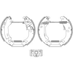 Brake Shoe Set MINTEX MSP139 OE Ref 9945975 MINTEX