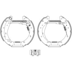 Brake Shoe Set MINTEX MSP144 OE Ref 4241H6 MINTEX
