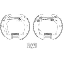 Brake Shoe Set MINTEX MSP166 OE Ref 9947690