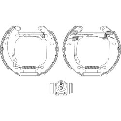Brake Shoe Set MINTEX MSP176 OE Ref 42418J