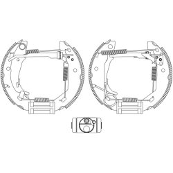 Brake Shoe Set MINTEX MSP178 OE Ref 1684200320 MINTEX