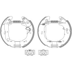 Brake Shoe Set MINTEX MSP207 OE Ref 94VX2200BB MINTEX