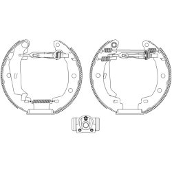 Brake Shoe Set MINTEX MSP210 OE Ref 7701204835 MINTEX