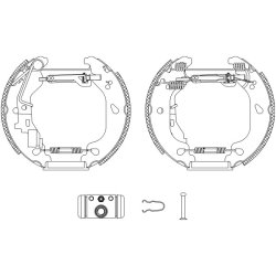 Brake Shoe Set MINTEX MSP222 OE Ref 9948373 MINTEX
