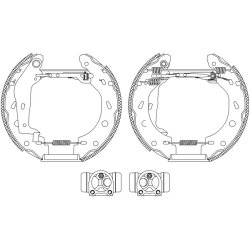 Brake Shoe Set MINTEX MSP233 OE Ref 0001440V001000000 MINTEX