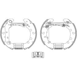 Brake Shoe Set MINTEX MSP236 OE Ref 1106634