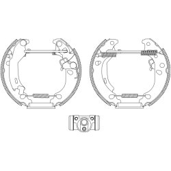 Brake Shoe Set MINTEX MSP242 OE Ref 77362491