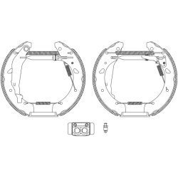 Brake Shoe Set MINTEX MSP244 OE Ref 4431S1AE50 MINTEX