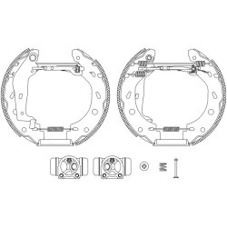 Brake Shoe Set MINTEX MSP250 OE Ref 0012172V001000000 MINTEX