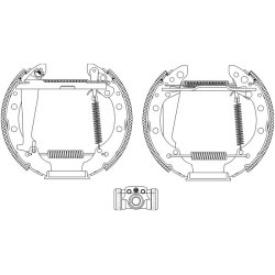 Brake Shoe Set MINTEX MSP279 OE Ref 115331142 MINTEX