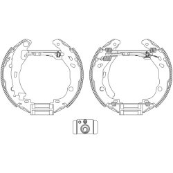 Brake Shoe Set MINTEX MSP288 OE Ref 1611451080