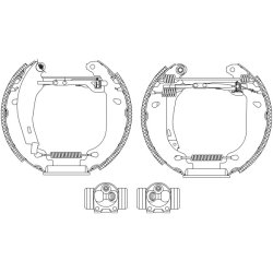 Brake Shoe Set MINTEX MSP294 OE Ref 7701205096 MINTEX