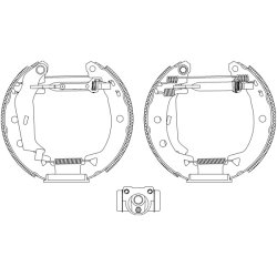 Brake Shoe Set MINTEX MSP311 OE Ref 60750207