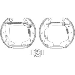 Brake Shoe Set MINTEX MSP314 OE Ref 96430417 MINTEX