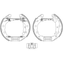 Brake Shoe Set MINTEX MSP318 OE Ref MR249797 MINTEX