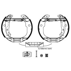 Brake Shoe Set MINTEX MSP333 OE Ref 4241N3 MINTEX