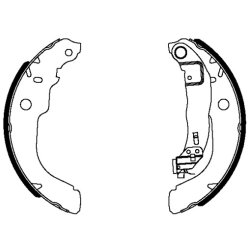 Brake Shoe Set MINTEX MSP410 OE Ref 1619229880 MINTEX