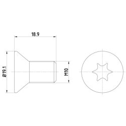 Brake Disc Bolt MINTEX TPM0010 OE Ref 07136772426