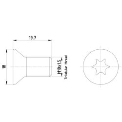 Brake Disc Bolt MINTEX TPM0011 OE Ref W503732S309