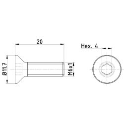 Brake Disc Bolt MINTEX TPM0015 OE Ref 11570339